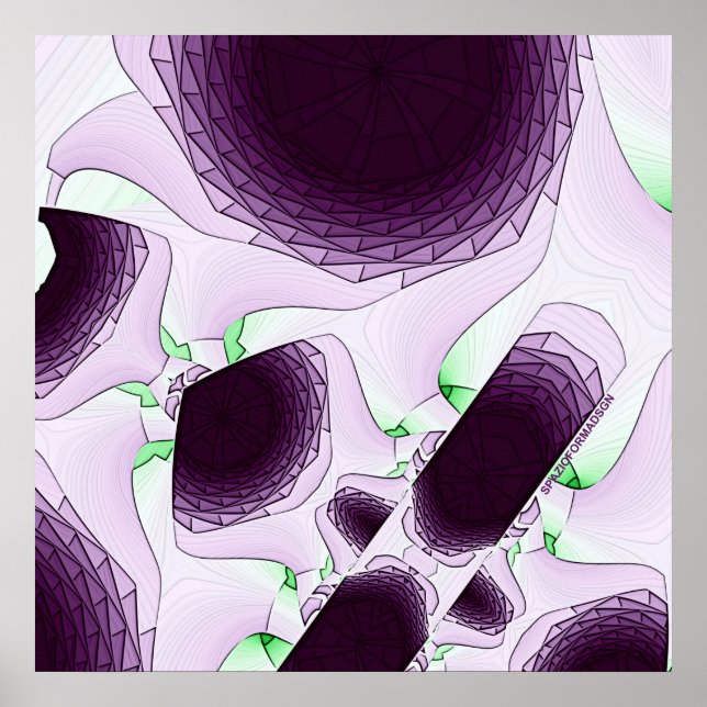 Poster À l'ombre de la couleur Violet (Devant)