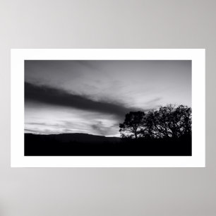 Poster A l'orée de Dusk en B&W