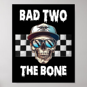 Poster À l'Os Anniversaire Halloween Skeleton Boy Toddle