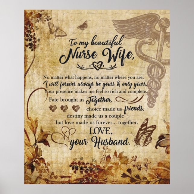 Poster À ma belle épouse infirmière de la couverture du m (Devant)