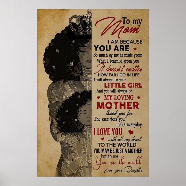 Poster à ma belle maman, cadeaux de jour pour les mères (Devant)