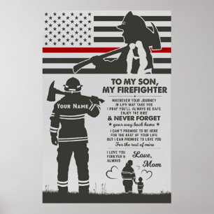 Poster à ma belle maman pompière, cadeaux de jour pour le