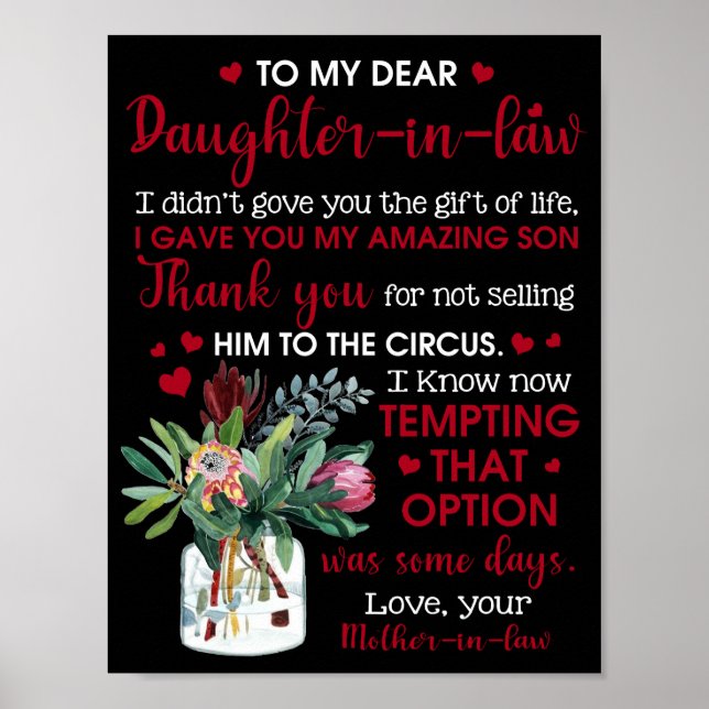 Poster À ma chère fille en droit (Devant)