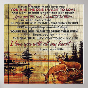 Poster À ma conception de mari   Lettre d'amour pour mari