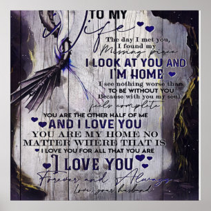 Poster À ma femme Citations Drôle À La Femme Nouveau