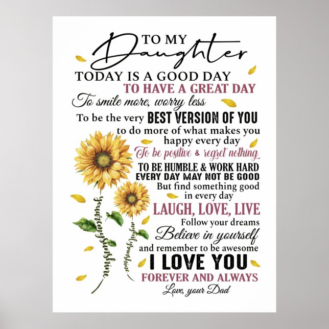 Poster À ma fille (Devant)