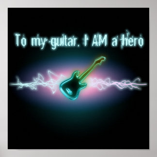 Poster À ma guitare, je suis un héros