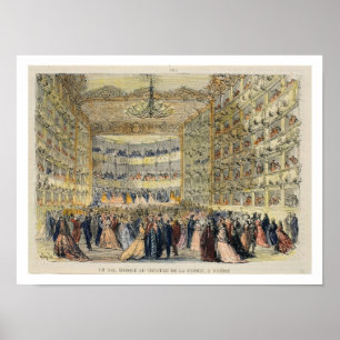 Poster A Masked Ball at the Fenice Theatre, Venice, 19th