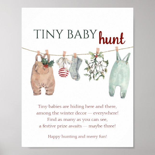 Poster A Merry Little Christmas Clothes TINY BABY hunt (Devant)