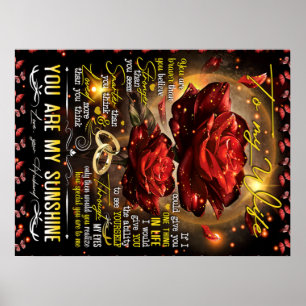 Poster À Mon Cadeau Femme, Cadeau Amour Couple, Cadeau Ma