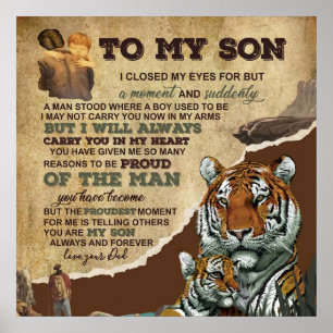 Poster À Mon Don Fils, Amateurs De Tigre, Lettre Au Fils 