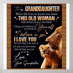 Poster À Mon Don Grandgirl De Grand-Mère, Les Amateurs De