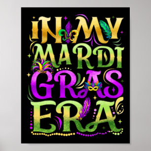 Poster À mon époque de festival de carnaval de Mardi Gras