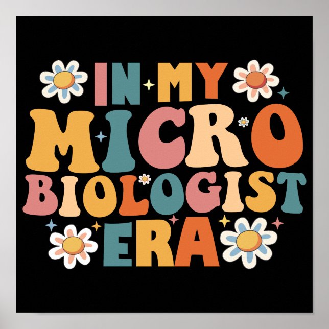 Poster À mon ère de microbiologiste (Devant)