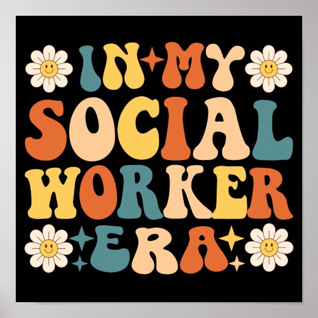 Poster À mon ère des travailleurs sociaux (Devant)