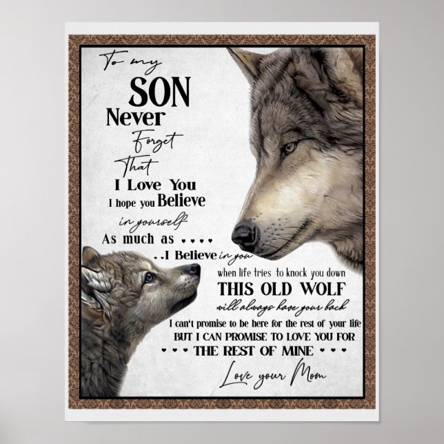 Poster À Mon Fils Don, Maman Et Fils, Lettre D'Amour À So (Devant)