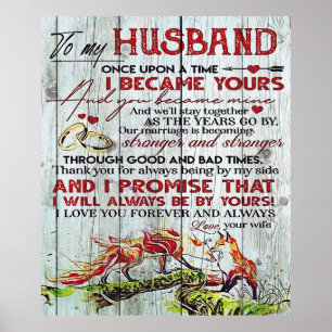 Poster À mon mari Cadeau Parfait Pour Mari