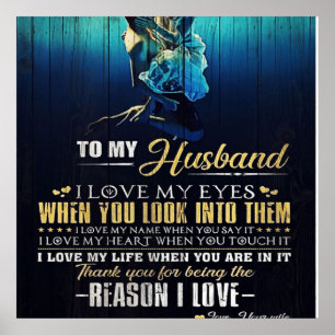 Poster À mon mari   Citations d'amour au père  