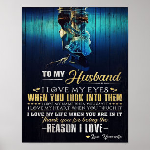 Poster À mon mari Citations d'amour au père