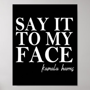 Poster À Mon Visage Kamala Harris Président 2024