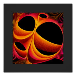 Poster A Much Manipulated Mandelbrot Fractal Square