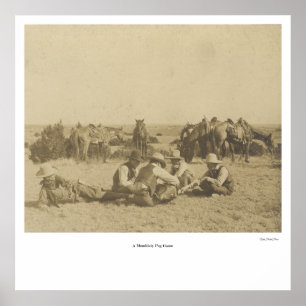 Poster "A Mumblety Peg Game"