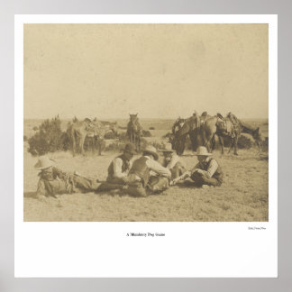 Poster "A Mumblety Peg Game"