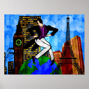 Poster A obtenu le monde à mes pieds (la copie de