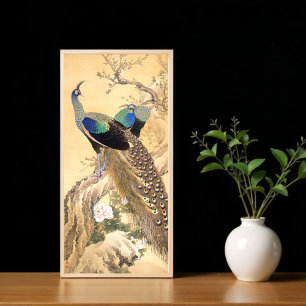 Poster A Pair of Peacocks in Spring, Imao Keinen 