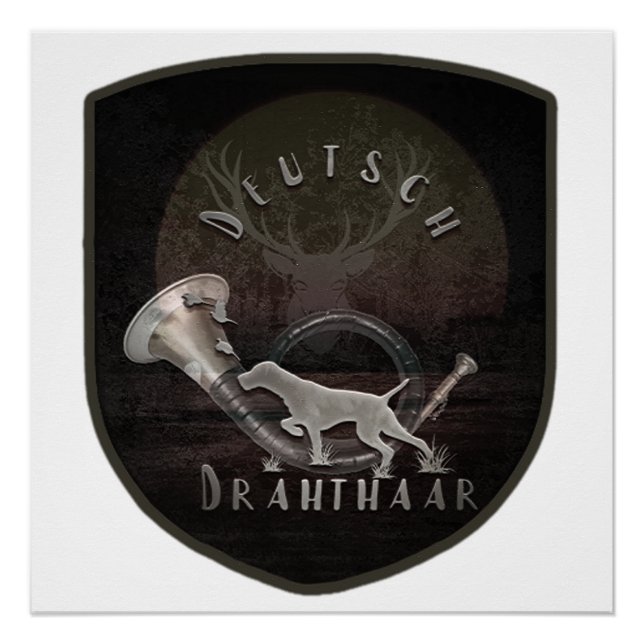 Poster À poils durs allemand (Devant)