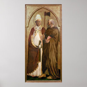Poster A Pope  and St. Matthias, c.1428-29