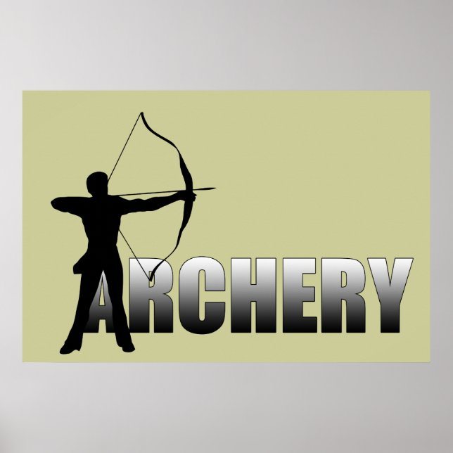 Poster A pour Archer - Tir à l'arc (Devant)