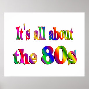 Poster A propos des années 80