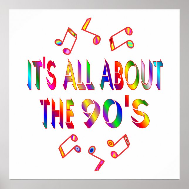 Poster A propos des années 90 (Devant)