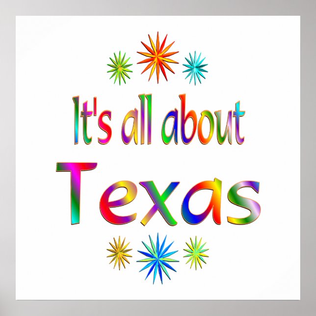 Poster À propos du Texas (Devant)