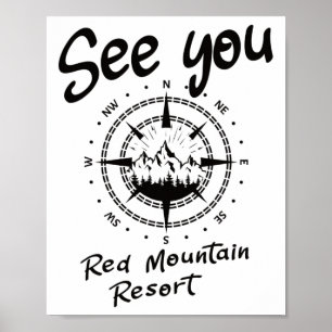 Poster À Red Mountain Resort Randonnée Vacances Ski