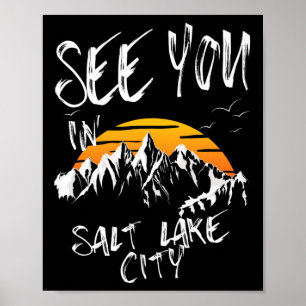 Poster À Salt Lake City Usa Vacances Ski Randonnée