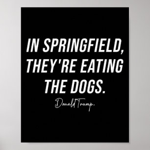 Poster À Springfield, ils mangent les animaux de compagni