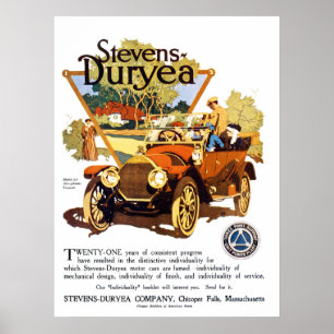 Poster A Stevens Duryea Model AA