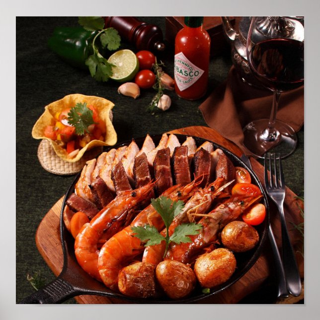 Poster A Taste of Spain : Tapas Adventure Awaits & Food, (Devant)