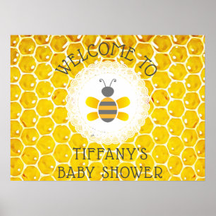 Poster à thème personnalisé Bumblebee ou Honey Bee