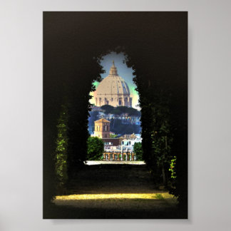 Poster À travers le trou de clé