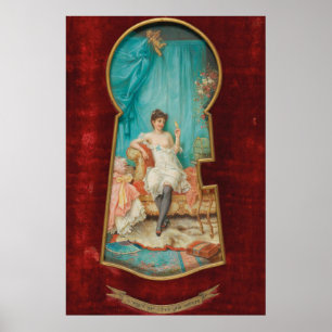 Poster A travers le trou du clavier de Hans Zatzka