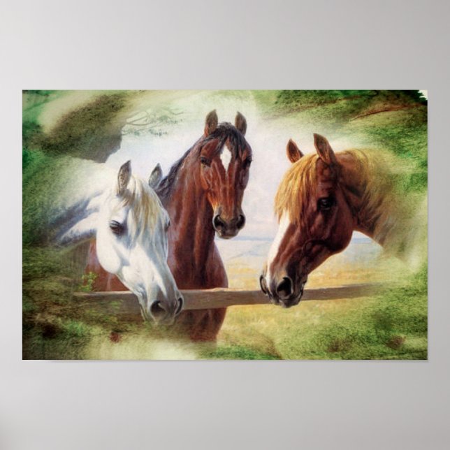 Poster à trois chevaux (Devant)