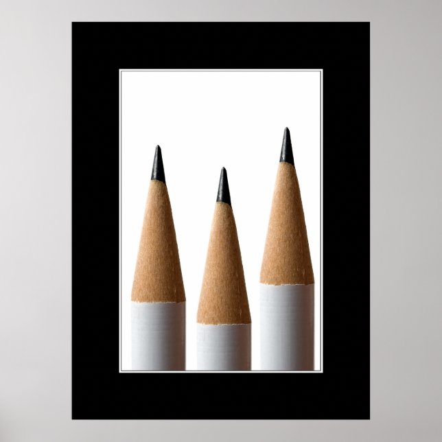 Poster à trois crayons (Devant)