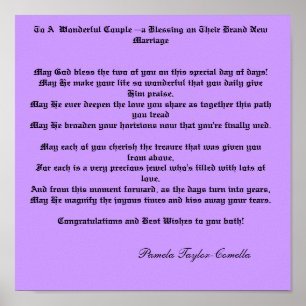 Poster À un merveilleux couple