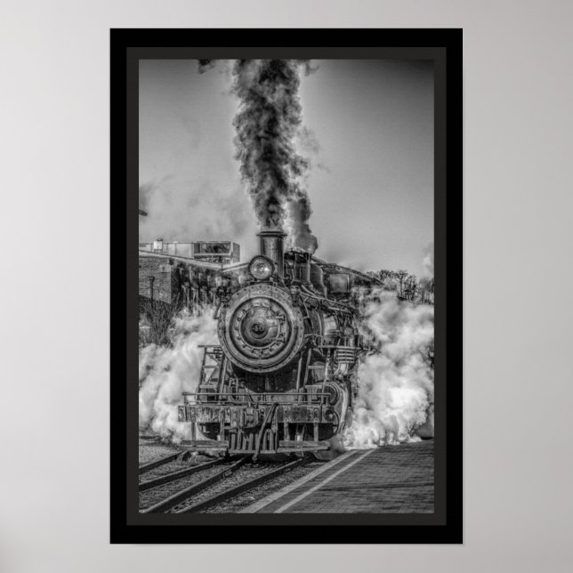 Poster à vapeur Locomotive (Devant)