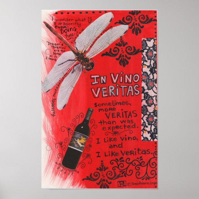 Poster À Vino Veritas (Devant)