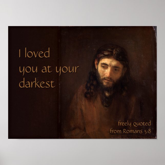 Poster À votre plus sombre CC0520 Rembrandt Jesus Cardsto (Devant)
