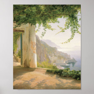 Poster Aagaard Loggia Amalfi Italie Peinture
